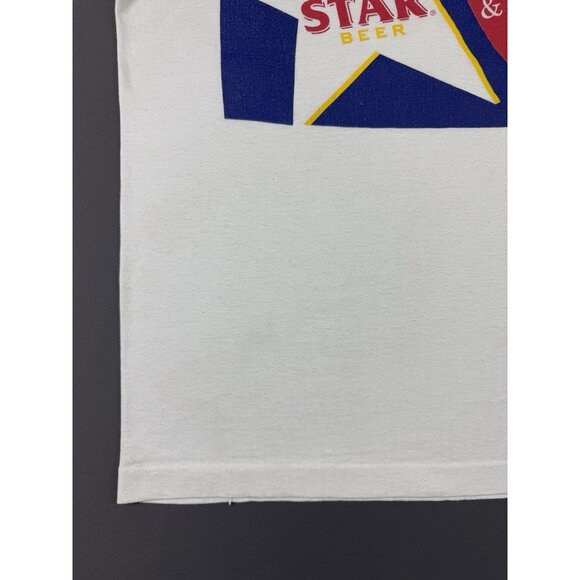 Vintage 90s Lone Star Beer Alcohol Drink Promo Texas Born Brewed Single Stitch T - Picture 5 of 9